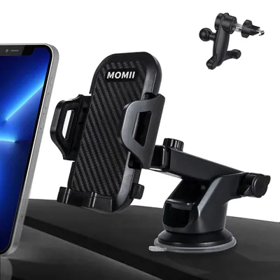 Auto-Handyhalterung Saugnapf, verstellbar, 360° drehbar, schwarz