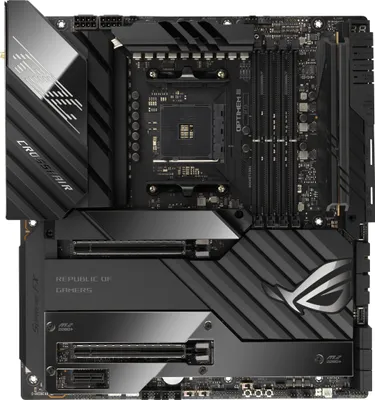 Zdjęcie produktu dla ASUS ROG CROSSHAIR VIII EXTREME - Płyta główna - E-ATX - Socket AM4 - Chipsatz AMD X570 - USB-C Gen2, USB 3.2 Gen 1, USB 3.2 Gen 2, USB-C Gen 2x2 - 10 Gigabit LAN, 2.5 Gigabit LAN, Wi-Fi 6, Bluetooth - Onboard-Grafik (CPU erforderlich) - HD Audio (8-Kanal)
