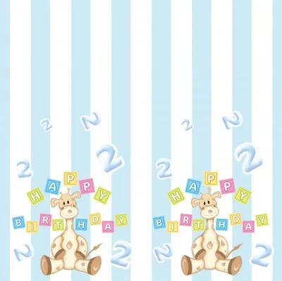 Produktbild von 2. Geburtstag Giraffe Junge Tischdecke