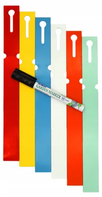 Produktbild von MARKER+ Pflanzenetiketten, 6 Farben, 250x25mm, 600 Stück