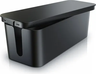 Produktbild von Bearware Kabelbox, Kabel Box mit Gummifüßen - Kabelmanagement / dezente Optik / Ladebox