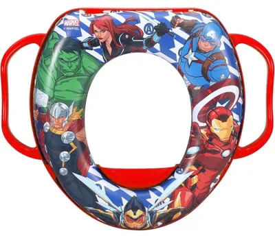 Productafbeelding van Marvel Avengers kindertoiletbril, universele toiletbril met handgrepen