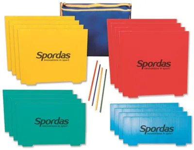Produktbild von Spordas Hürden Set für Kinder - komplettes Hürden Set mit Tragetasche