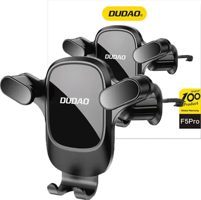 Obrázek produktu pro Dudao Držák telefonu do auta pro větrací mřížku černý