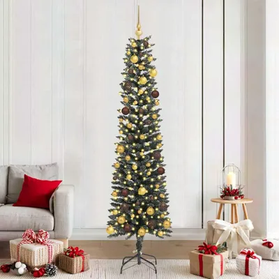 Immagine prodotto di Albero di Natale artificiale con 300 LED Verde 58 x 58 x 210 cm