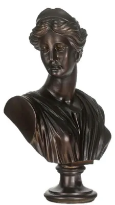 Immagine prodotto di Casa Padrino Busto barocco da donna nero 35 x 20 x H. 50 cm - figura decorativa in stile barocco