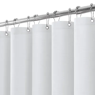 Immagine prodotto di Tenda da doccia impermeabile effetto lino, 182 x 198 cm, colore bianco