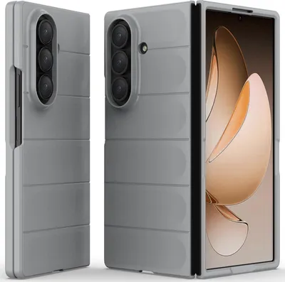 Produktbild von Handyhülle für Samsung Galaxy Z Fold 7 Hartes PC Matt Stossfest Anti-rutsch Hülle Grau