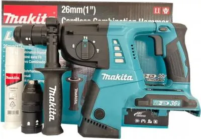 Produktbild von Makita DHR264Z, Schwarz, Blau, 2,6 cm, 1250 RPM, 2,5 J, 5000 BPM, 1,3 cm