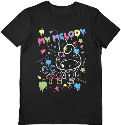 Produktbild von My Melody - T-Shirt für Herren/Damen Uni PM10905 (M) (Schwarz)