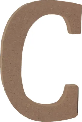 Produktbild von Bastelbuchstabe C Holzbuchstabe zum basteln Buchstabe aus Holz
