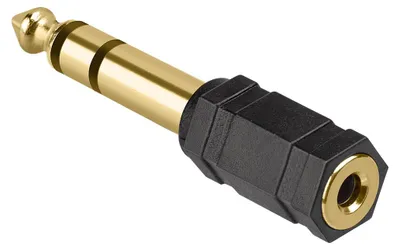 Image de EKON Adaptateur stéréo Jack 3,5 mm femelle - 6,3 mm mâle