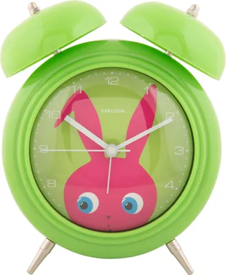 Produktbild von Karlsson - Peekaboo Bunny Wecker - Dunkelgrün