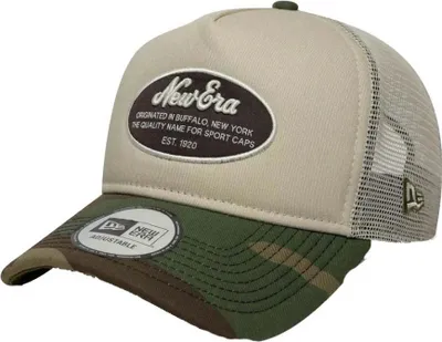 Zdjęcie produktu dla New Era New Era Oval Patch Cream 9forty E-frame Trucker Beżowy