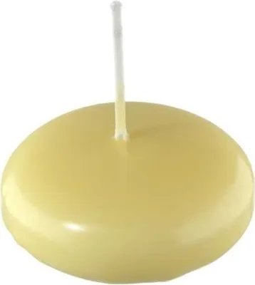 Produktbild von Schwimmkerzen Gelb Grapefruit 26 x Ø 42 mm, 40 Stück