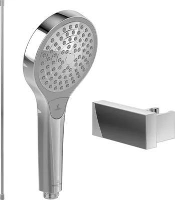 Produktbild von Villeroy & Boch Verve Showers Handbrause-Set (3 in 1 Bundle), Chrom