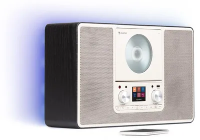 Produktbild von Auna Radio, DAB Radio mit CD Player zur Wandmontage, DAB Plus Radio mit Bluetooth, DAB/DAB+/FM Radio, Küchenradio mit TFT Display, MP3, Streaming, Digitalradio Klein, Radio mit Wecker & Fernbedienung