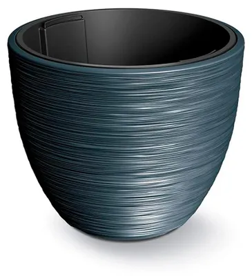 Immagine prodotto di Casaria® Vaso da Fiori 30L 40x32cm Rigato con Inserto in Plastica Resistente Vasi per Piante Fioriera da Giardino Terrazza Antracite