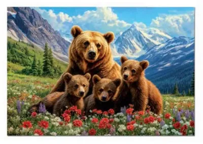 Produktbild von EDUCA Puzzle Grizzlybä ren 1000 Stü ck