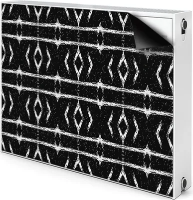 Produktbild von Magnet Verkleidung Abdeckung Heizkörperabdeckung Heizkörperabdeckung 90x60 cm  - Schwarz, Abstraktion