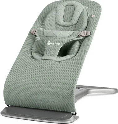 Produktbild von Ergobaby Evolve Bouncer Babywippe für Neugeborene Sage Green Mesh