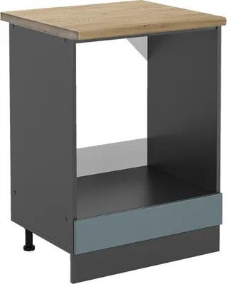 Image de Meuble pour four Vicco R-Line Bleu-gris 60cm , PT Chêne, Model 46097
