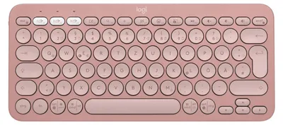 Image de Clavier Bluetooth sans fil Pebble Keys 2, compatible avec plusieurs appareils, couleur rose, modèle K380S