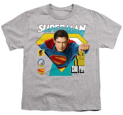 Produktbild von Superman - "2025 Comic Flight" T-Shirt für Kinder TV36600 (116) (Sport Heide)