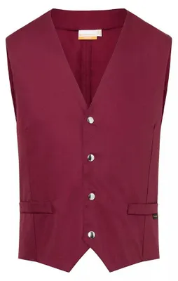 Image de Karlowsky - Gilet « Kai » pour homme, coupe étroite LT6226 (162,5 cm) (bordeaux)