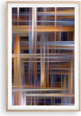 Produktbild von Gerahmtes Poster - Rahmen in heller Eiche - Abstraktion modern - 61x91,5 cm - Wand Bild - Wanddeko - Wandbilder - Wandposter - Bilderrahmen - Bilder - Kunstdruck - Wandbild - P2NPA61x91-3430