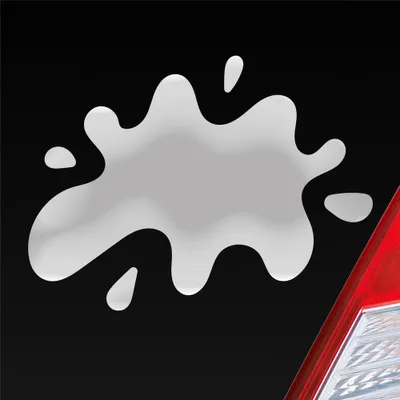 Produktbild von Auto Aufkleber Splash Farbkleks 13x10 cm Silber Sticker Heckscheibenaufkleber