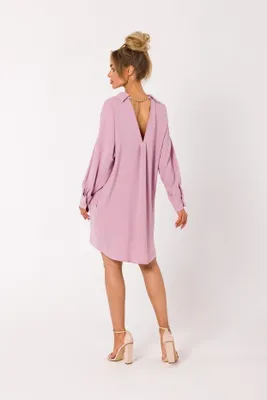 Produktbild von Made of Emotion Hemdblusenkleid für Frauen Pesheen M740 krepp rosa L