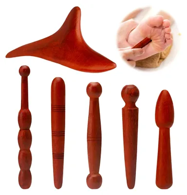 Produktbild von 6-teiliges Set aus Holz für Triggerpunktmassage und Entspannung