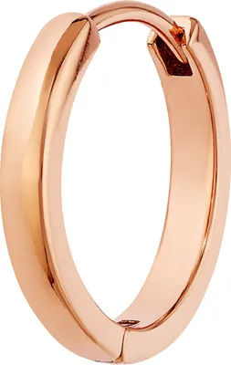 Produktbild von NKlaus Einzel Klappcreole 925 Silber Rose vergoldet hochglanz 15mm Creole Ohrring 11848