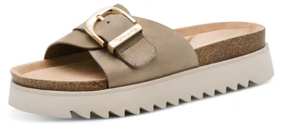 Produktbild von Tamaris Plateau Pantoletten Damen 32313932323635 Beige 36 EU