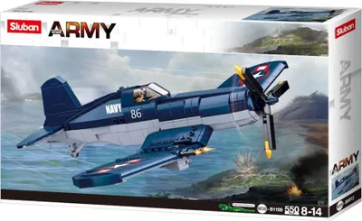 Produktbild von Sluban WWII M38-B1109 Amerikanisches Kampfflugzeug F4U Corsair