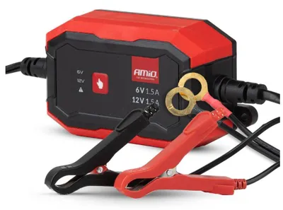 Image de AMiO Chargeur de batterie automobile Chargeur de batterie pour voitures, camions et motos 04526