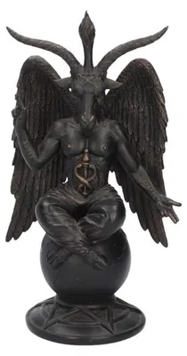 Produktbild von Antik Look Baphomet Figur mit Flügel & Ziegenkopf