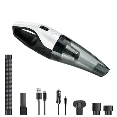 Produktbild von 2-in-1 8000pa handstaubsauger, akku & zigarettenanzünder, auto reiniger, kabelloser Autostaubsauger für Auto, Teppich, Treppe, Tierhaare