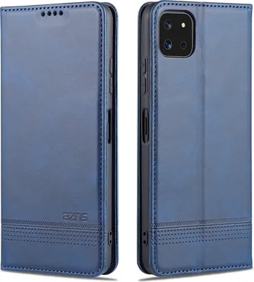 Immagine prodotto di Custodia Galaxy A22 5G, Portafoglio con chiusura magnetica e supporto, Custodia Flip in pelle per Samsung Galaxy A22 5G blu
