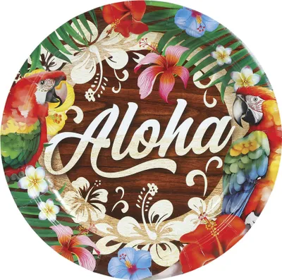 Produktbild von 6 Teller Aloha Hawaii 23 cm - Einheitsgröße
