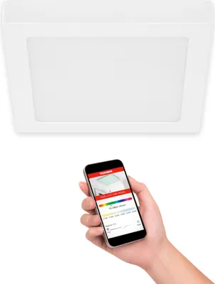 Produktbild von Telefunken LED Deckenleuchte WiFi Appsteuerung RGB CCT Eckig Dimmbar Weiss