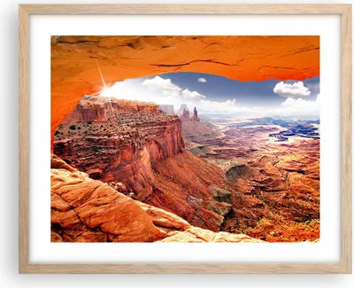 Produktbild von Gerahmtes Poster - Rahmen in heller Eiche - Amerika arizona schlucht geologie - 50x40 cm - Wand Bild - Wanddeko - Wandbilder - Wandposter - Bilderrahmen - Bilder - Kunstdruck - P2NAA50x40-2645