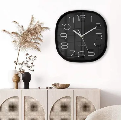 Zdjęcie produktu dla Zegar ścienny / stylowy zegar ścienny do salonu, sypialni – 28 cm
