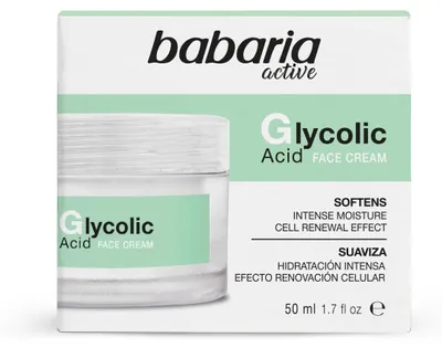 Image de Crème régénérante à l'acide glycolique Babaria, 50 ml