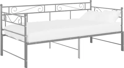 Obrázok produktu pre vidaXL Denná rozkladacia posteľ sivá kovová 90x200 cm