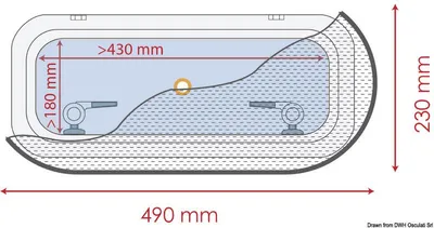 Zdjęcie produktu dla Moskitiera 490 x 230 mm, 1 sztuka