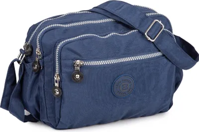 Obrázek produktu pro Bag Street Lehká střední taška přes rameno z látky, turistická, tmavě modrá