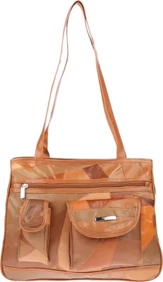 Produktbild von Christian Wippermann Große echt Leder Damen Shopper Schultertasche Umhängetasche Tasche Cognac