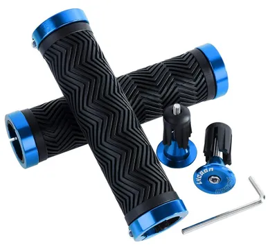 Image de Poignées de vélo ergonomiques avec embouts en aluminium